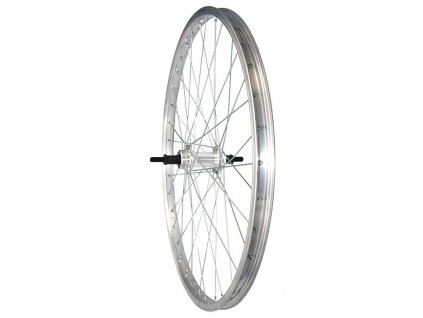 zapletené kolo 24" zadní Zinek Al lož./ MACH1 110 junior (Barva stříbrná, Velikost 24")