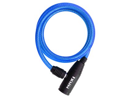 zámek spirála MAX1 1200x8 mm modrý