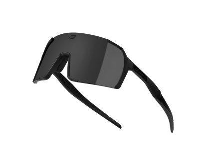 brýle FORCE GLARE černé, černé zrc. sklo (Varianta barva: černá, skla: polykarbonátová, určení: cyklistické, Řada: Black line)