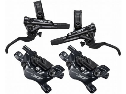 brzda kotoučová SHIMANO XT M8120 čtyřpístková před. a zad. komplet bez kotoučů a adapt., J-kit, box (Barva 4-pístkové)