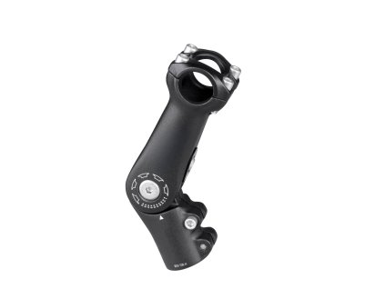 představec FORCE S6.3 25,4/110mm stav. Al, černý (Varianta délka: 110 mm, materiál: hliník, průměr řidítek: 25,4, úhel: stavitelné)