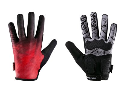 rukavice FORCE MTB CORE letní, červené (velikost  XL)