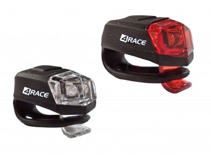 Sada blikaček přední+zadní 4RACE LS02 silicon černé