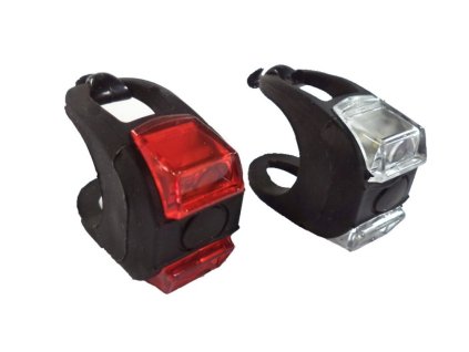 Sada blikaček přední+zadní 4RACE LS04 silicon černé pár