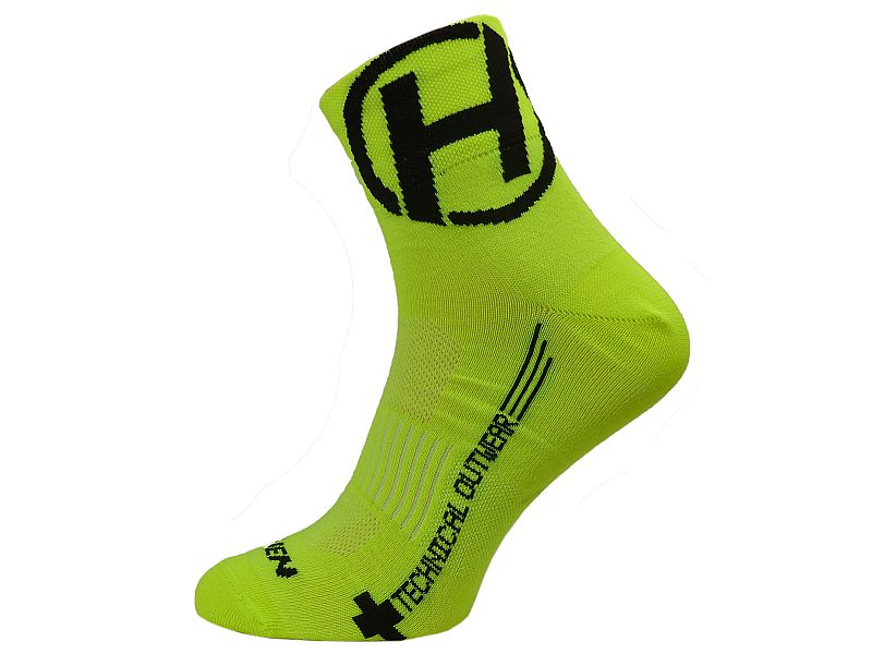 Ponožky HAVEN LITE Silver NEO yellow/black 2 páry vel. varianta: 4-5 (37-39) 2 páry