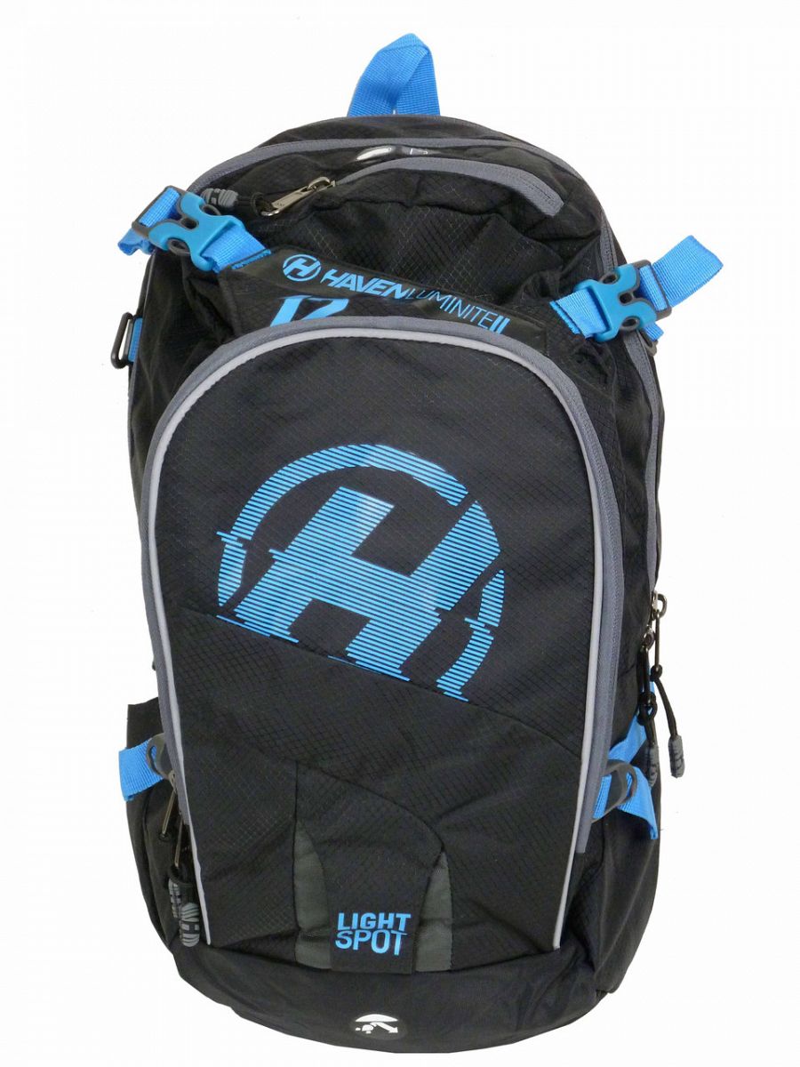 Hydratační batoh HAVEN LUMINITE II 12l black/blue varianta: batoh bez rezervoáru