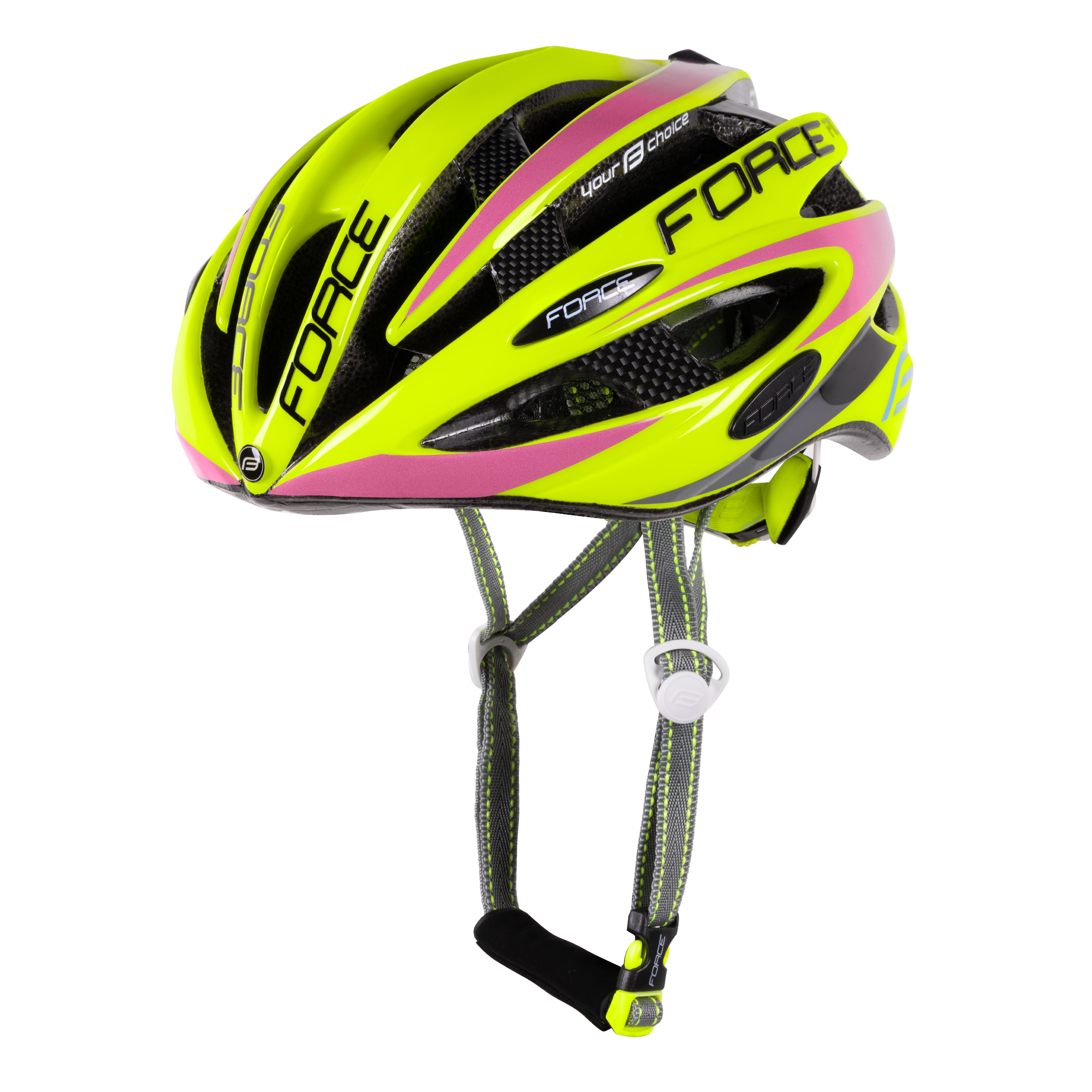 přilba FORCE ROAD PRO, fluo-růžová S - M varianta: barva: fluo, typ: inmould, určení: dospělé, velikost: S-M, Řada: Red line