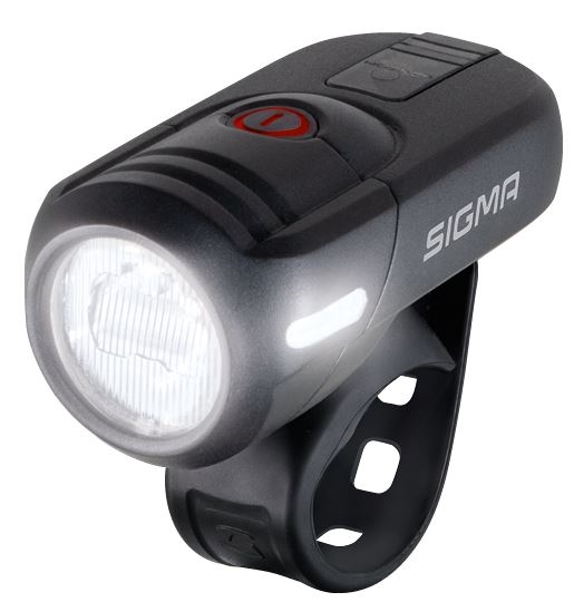světlo přední SIGMA AURA 45 USB, černé umístění: Přední, baterie: USB dobíjecí
