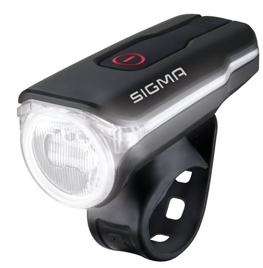světlo přední SIGMA AURA 60 USB, černé umístění: Přední, baterie: USB dobíjecí