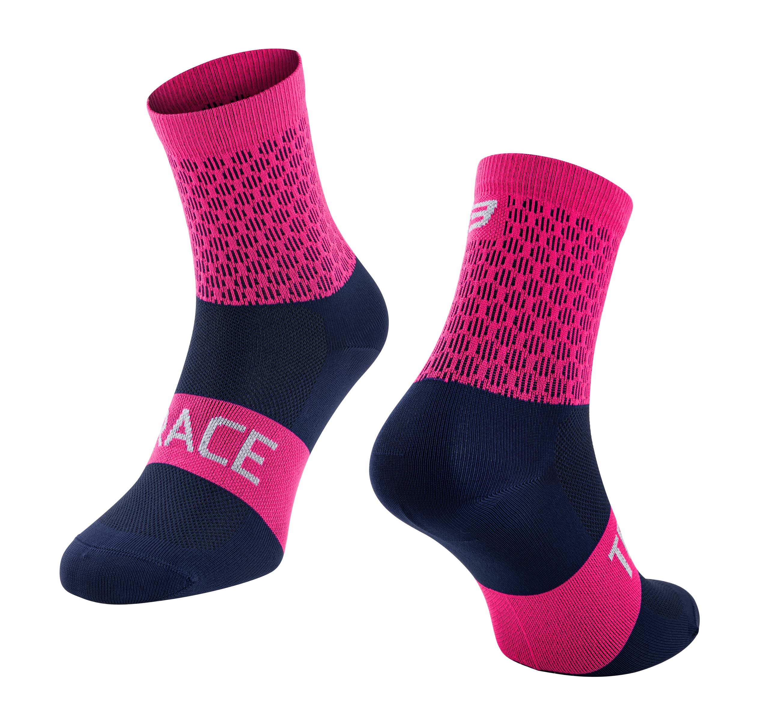 ponožky FORCE TRACE, růžovo-modré S-M/36-41 Barva: Modrá, Velikost: L-XL