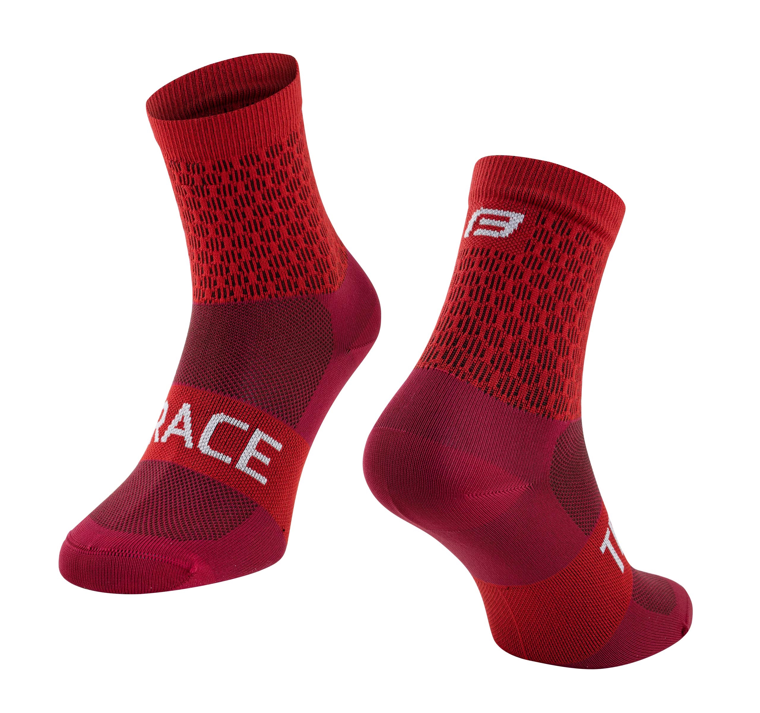 ponožky FORCE TRACE, červené S-M/36-41 Barva: Červená, Velikost: S-M