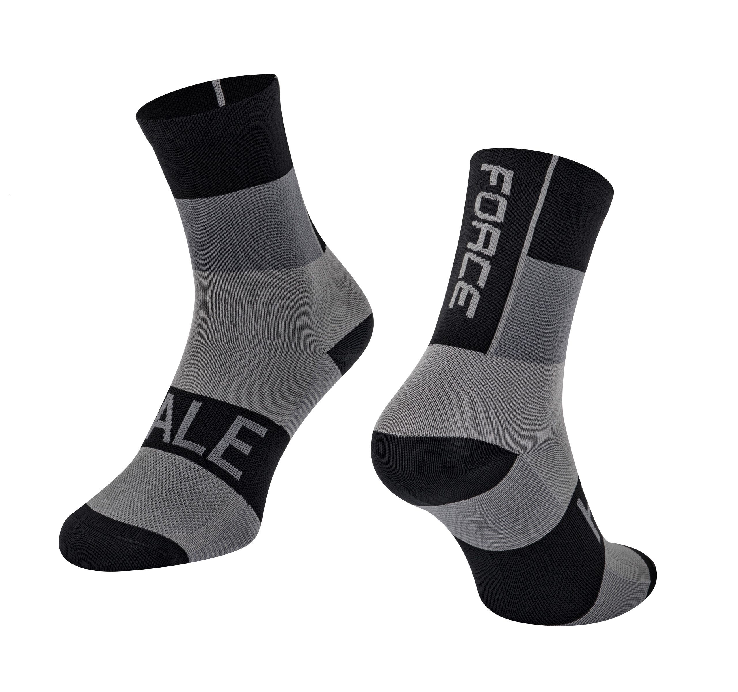 ponožky FORCE HALE, černo-šedé S-M/36-41 Velikost: S-M
