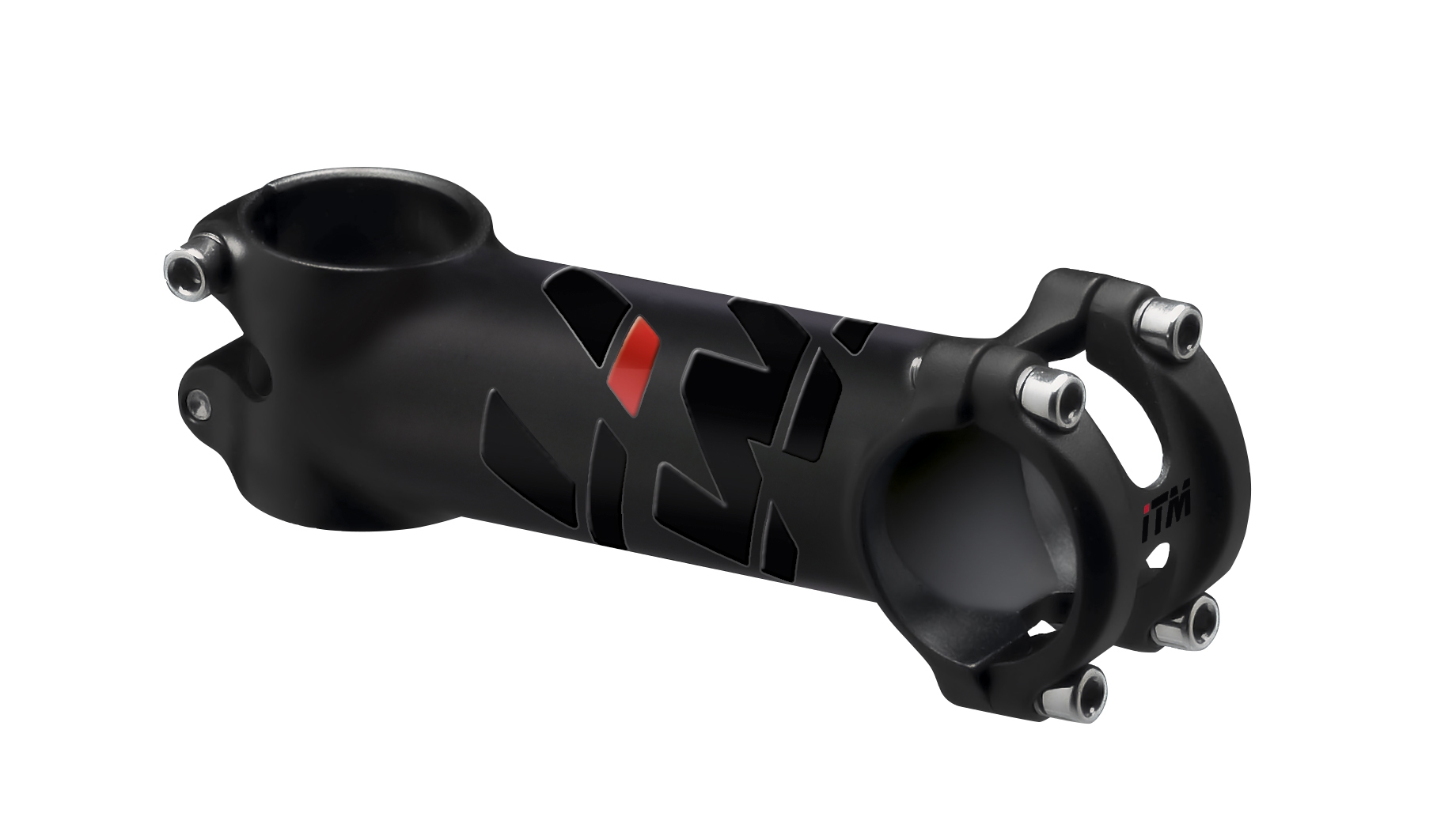 představec ITM KERO 31,8/120mm/6° Al/karb. črn varianta: délka: 120 mm, materiál: hliník-karbon, průměr řidítek: 31,8, úhel: - 10 st až 0 st