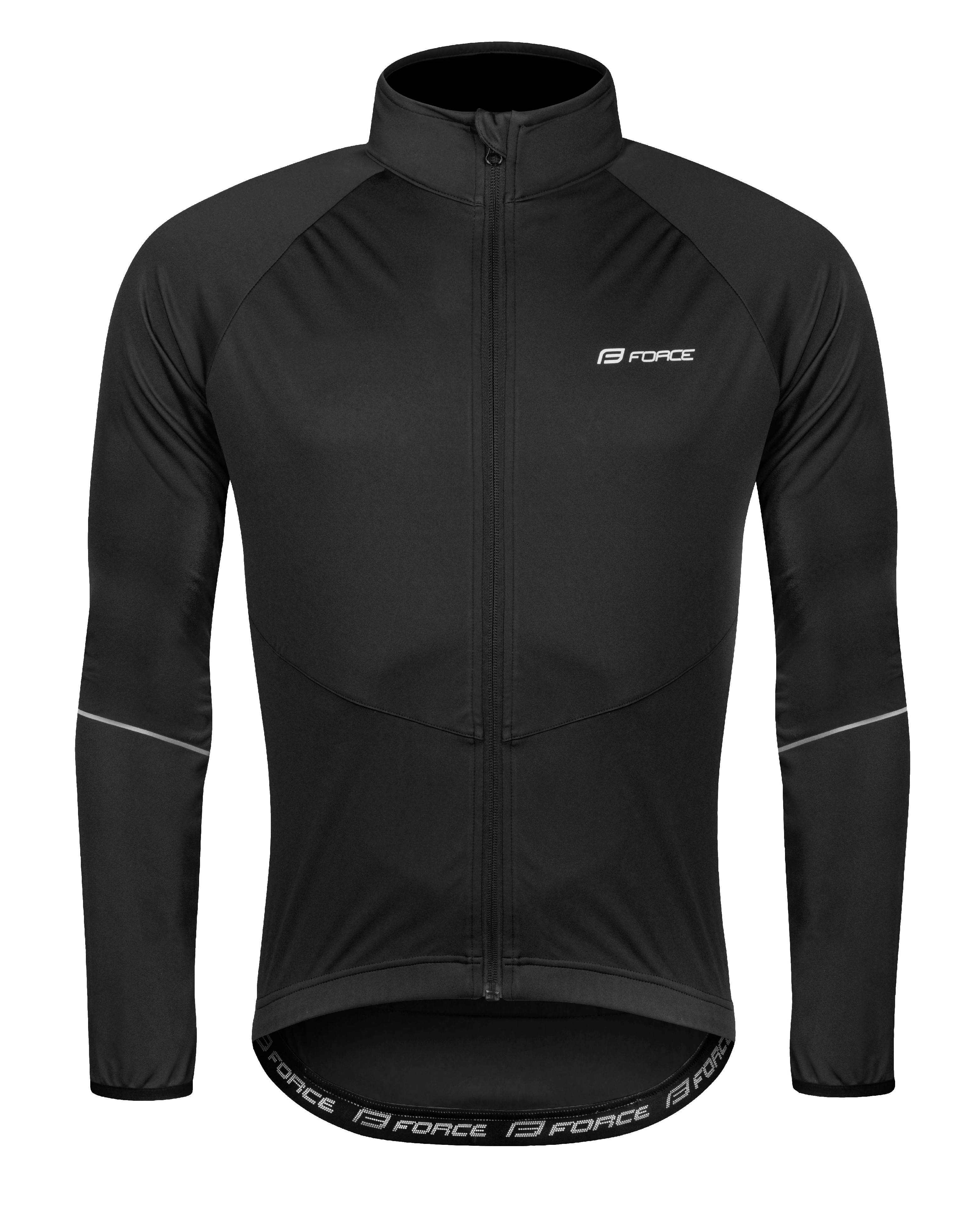 bunda FORCE ARROW softshell, černá Velikost: XXL