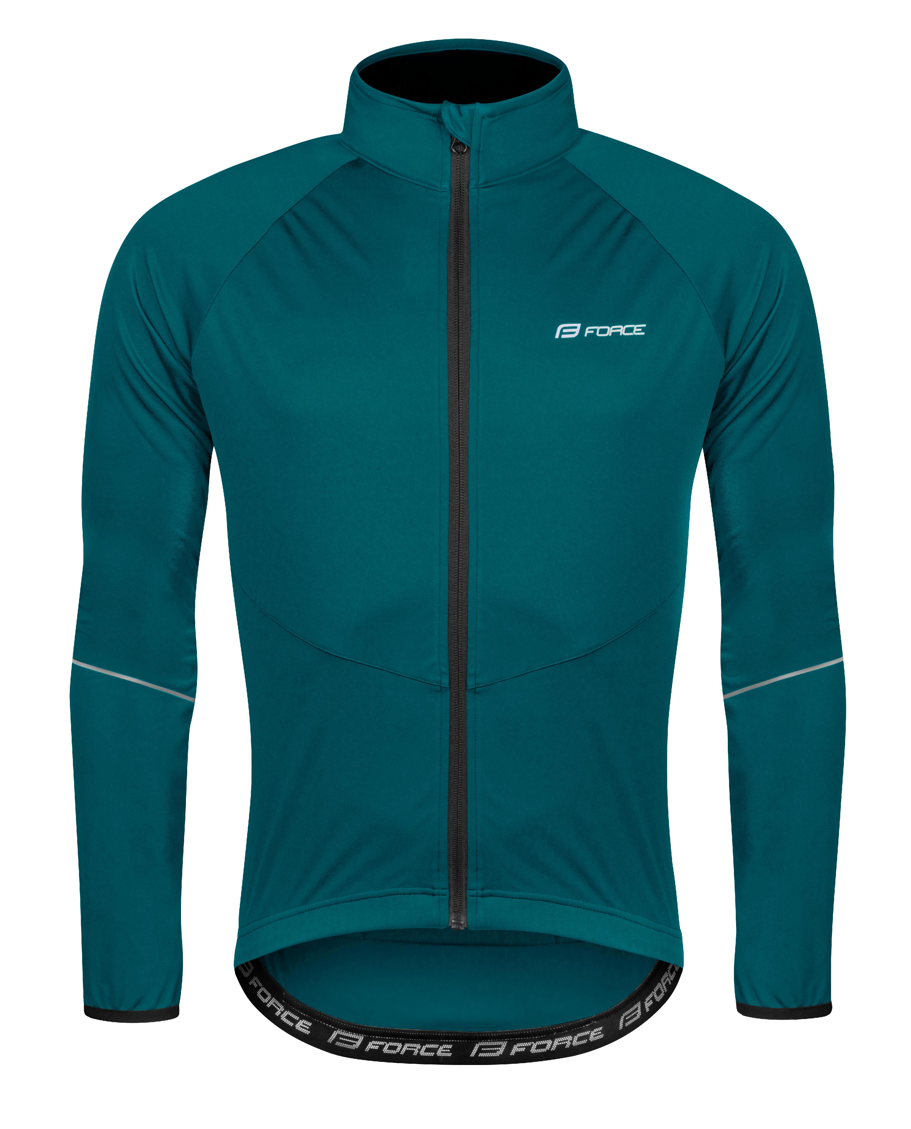 bunda FORCE ARROW softshell, petrolejová Velikost: XS