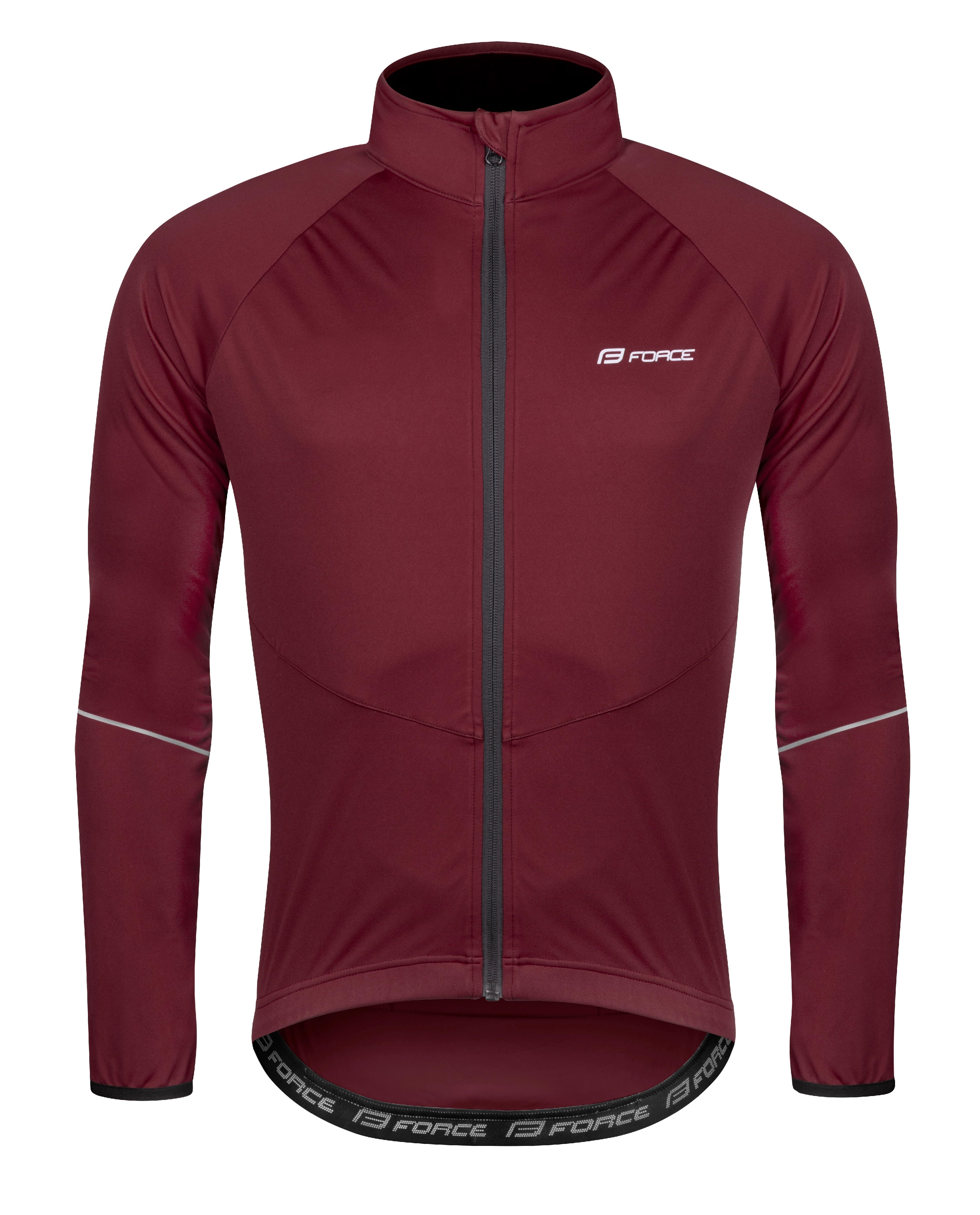 bunda FORCE ARROW softshell, bordó Velikost: M