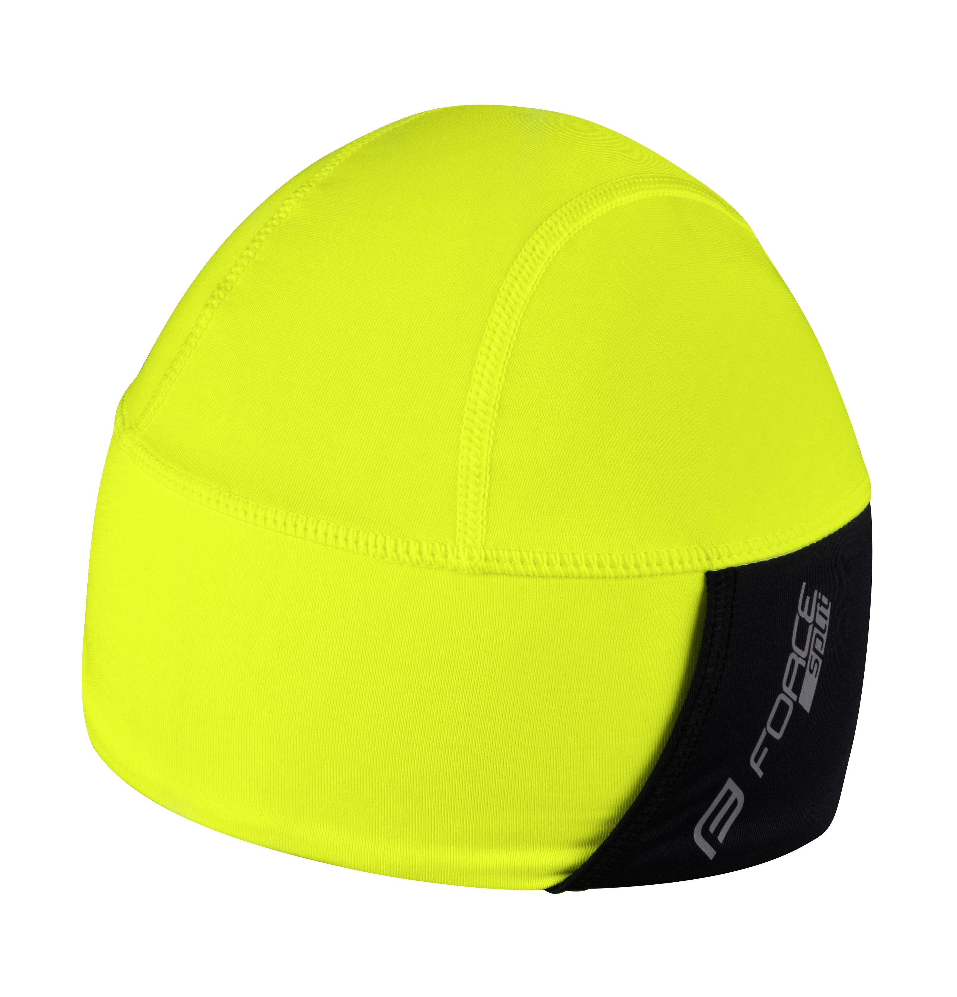 čepice pod přilbu FORCE SPLIT zateplená, fluo Barva: Fluo, Velikost: L-XL, období: zima