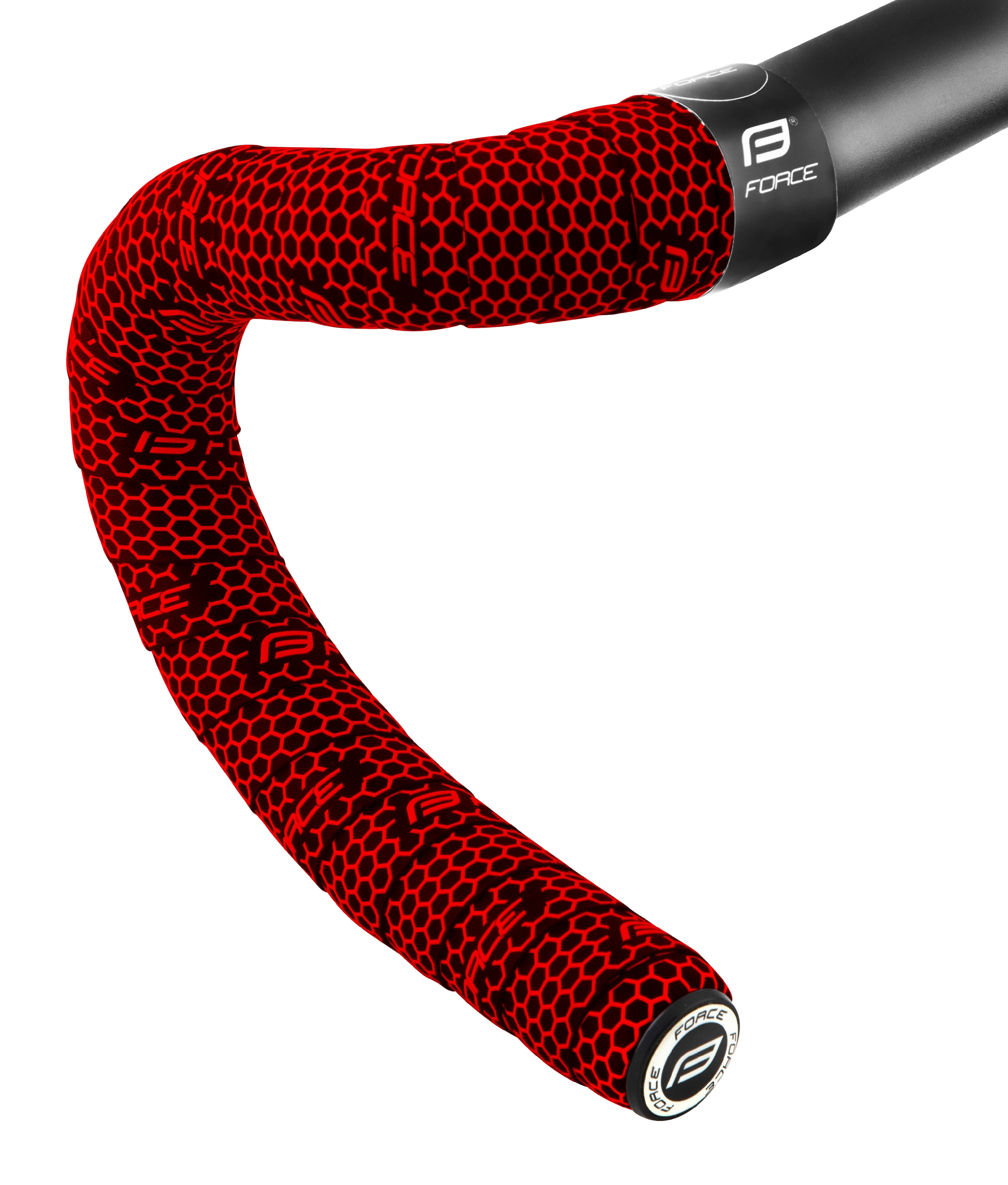 omotávka FORCE EVA černá+červený silikon.potisk materiál: EVA