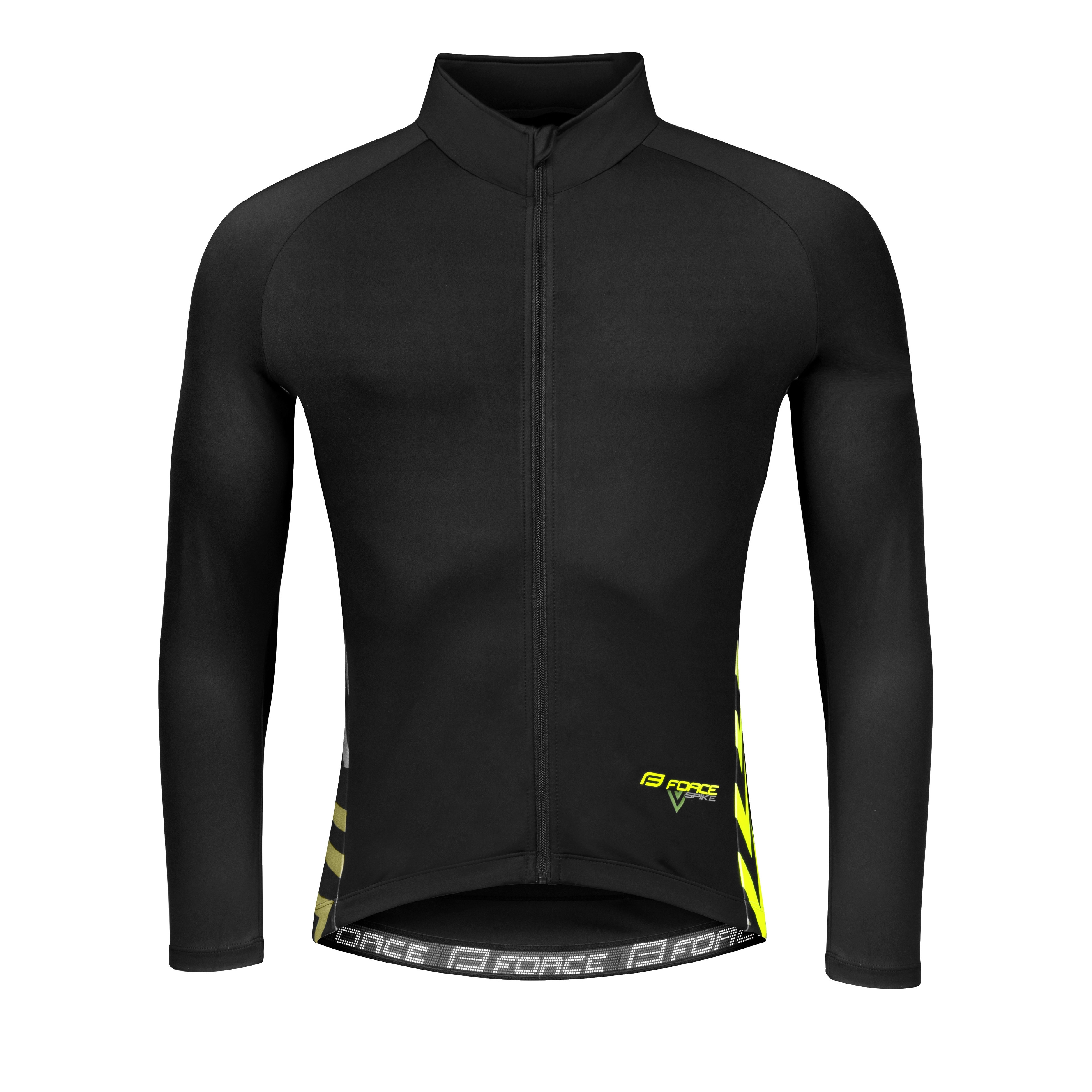 dres FORCE SPIKE dlouhý rukáv, černo-fluo Velikost: XL