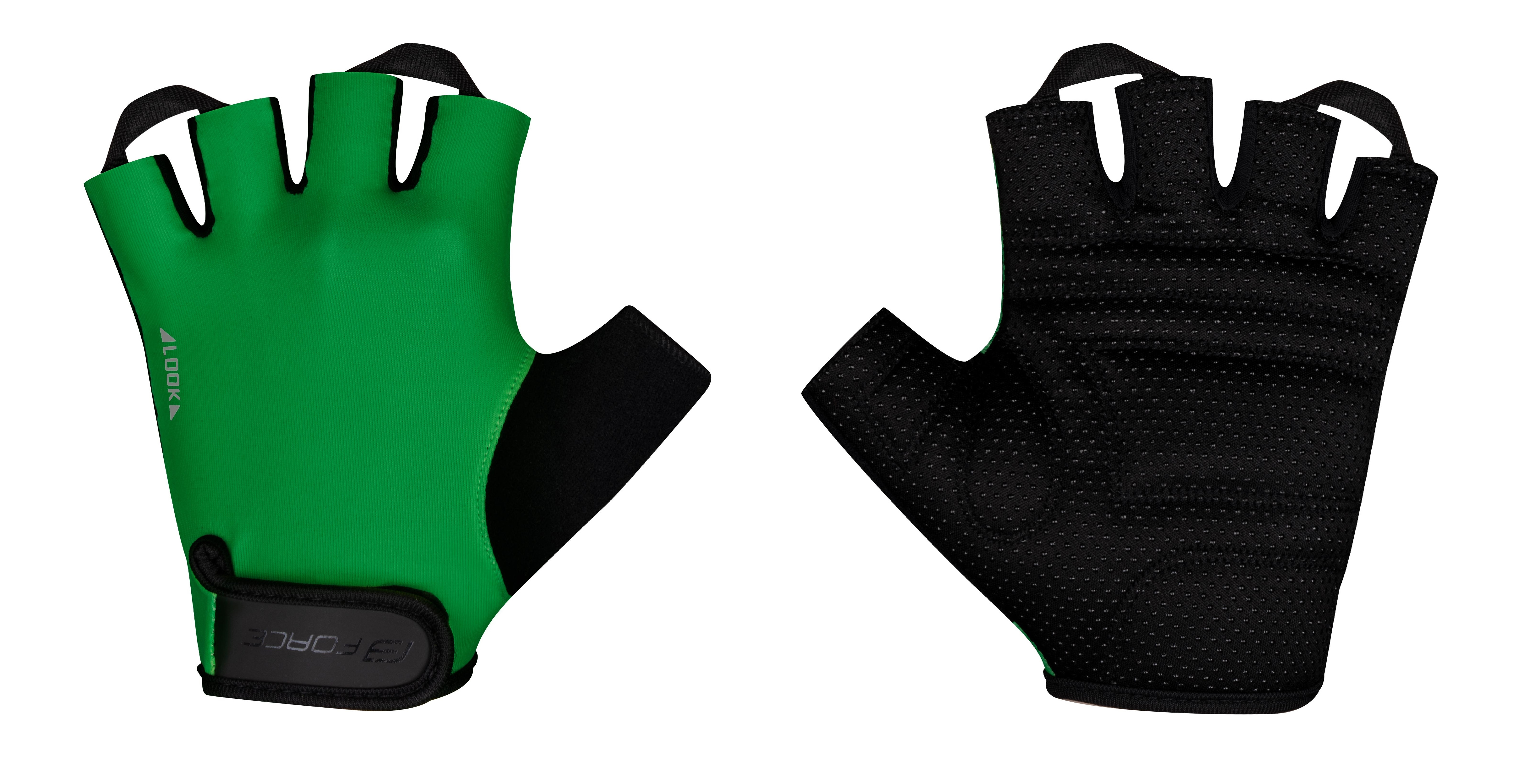 rukavice FORCE LOOK, zelené Velikost: XL