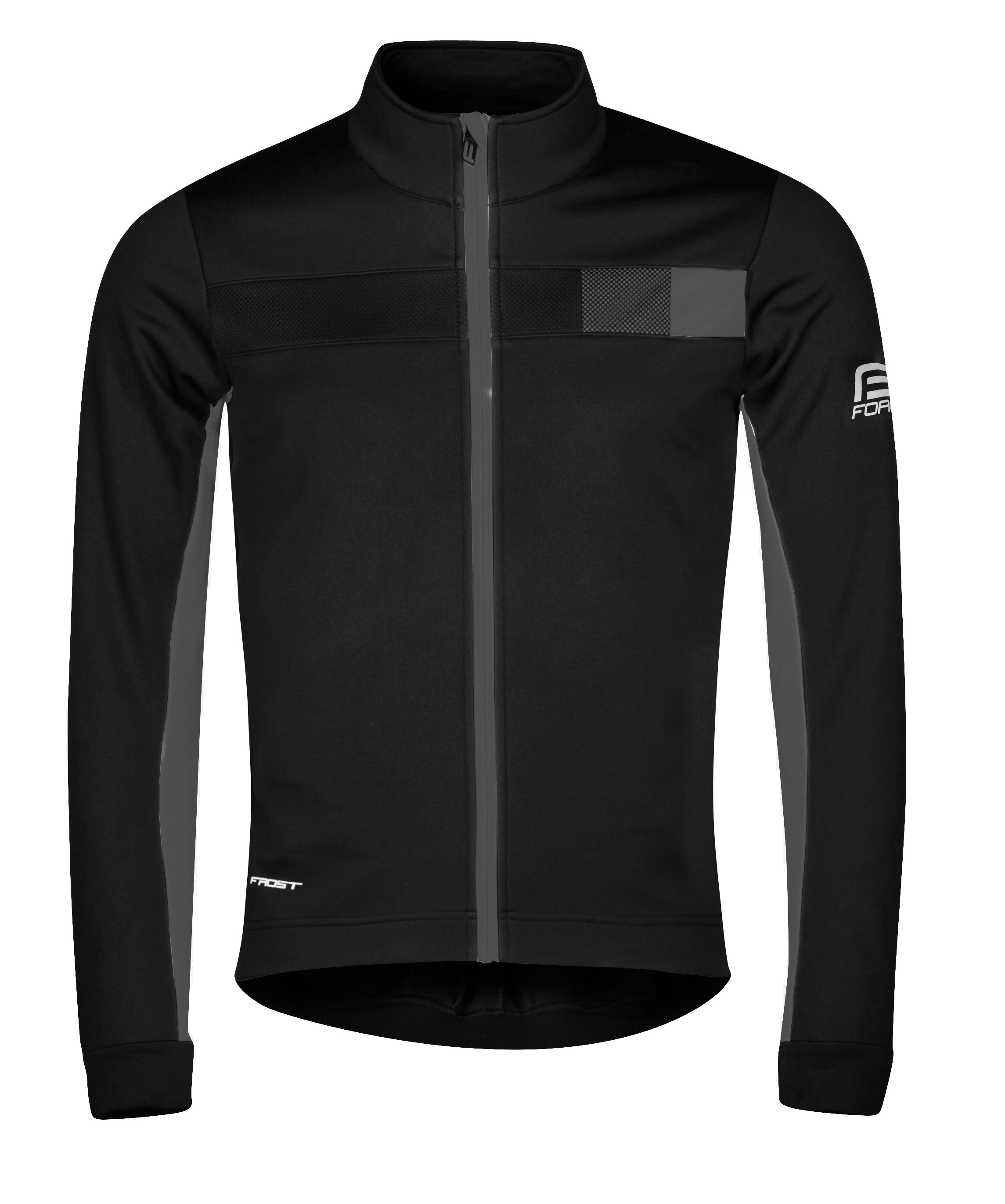 FORCE bunda F FROST softshell zimní, černo-šedá Barva: Černá, Velikost: S