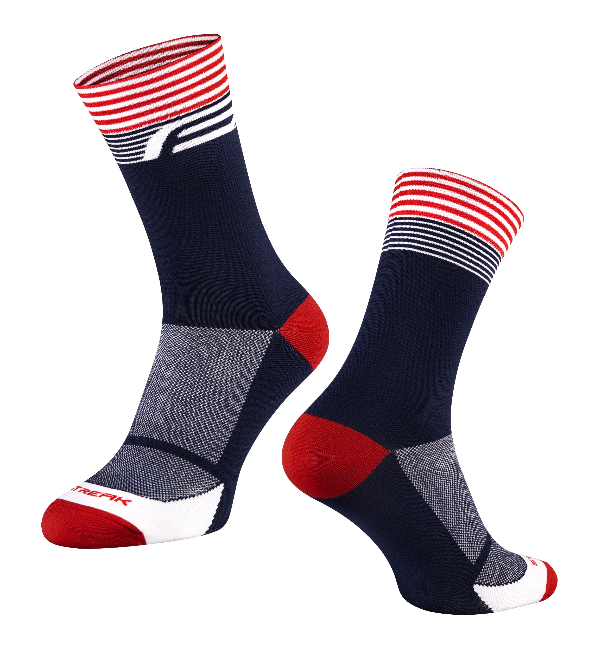 ponožky FORCE STREAK, modro-červené S-M/36-41 Velikost: S-M