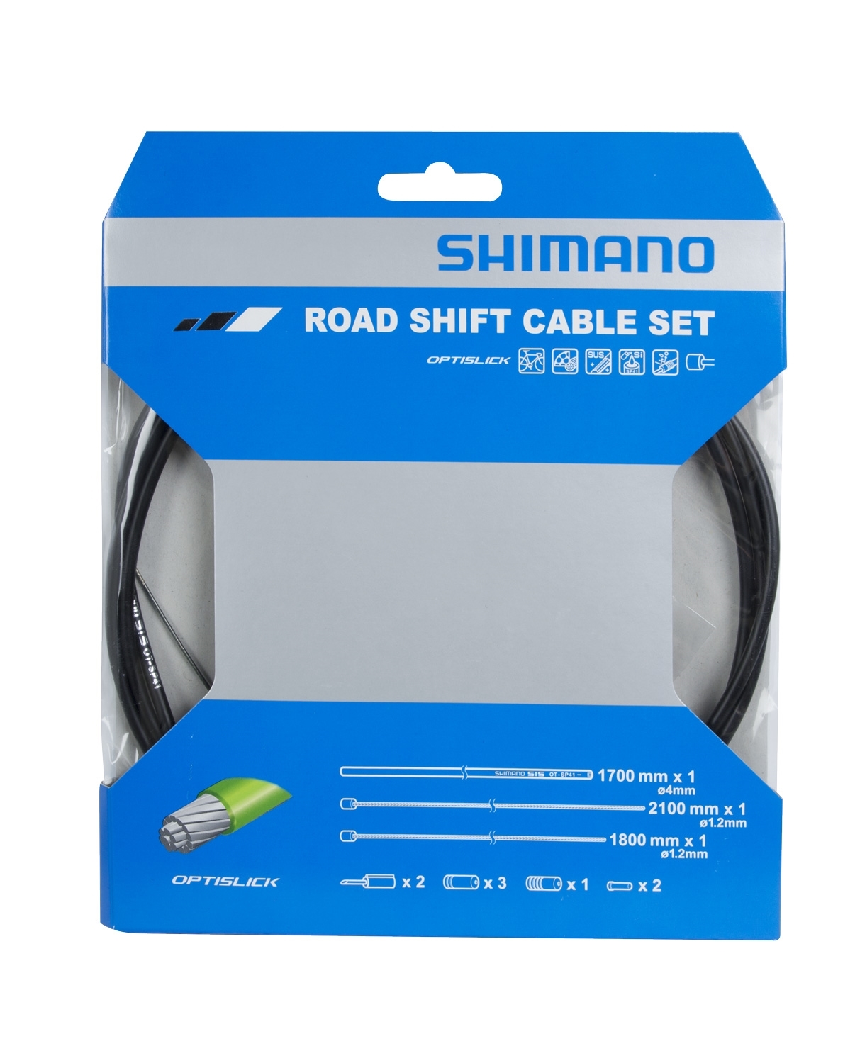 SHIMANO bowdeny+lanka řadící set SH silniční, černý