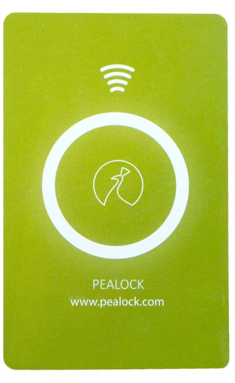NFC karta PEALOCK, zelená