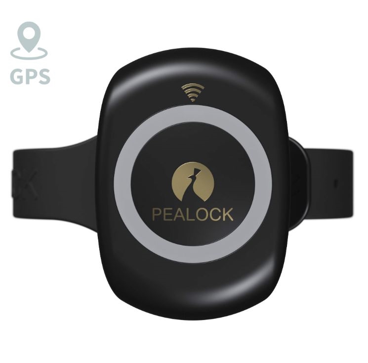 zámek PEALOCK 2, elektronický s GPS, černý Typ: elektronický, držák: ne