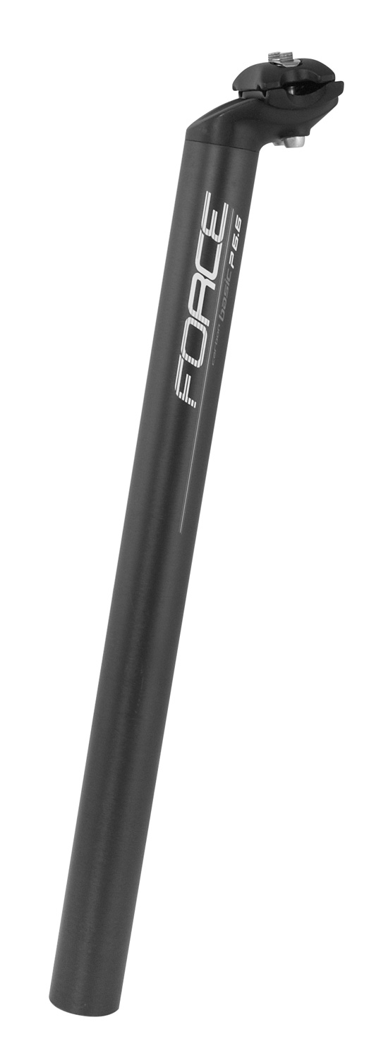 sedlovka FORCE BASIC P6.4 karbon 31,6/400mm, černá Typ: pevná, průměr: 31,6, materiál: karbon