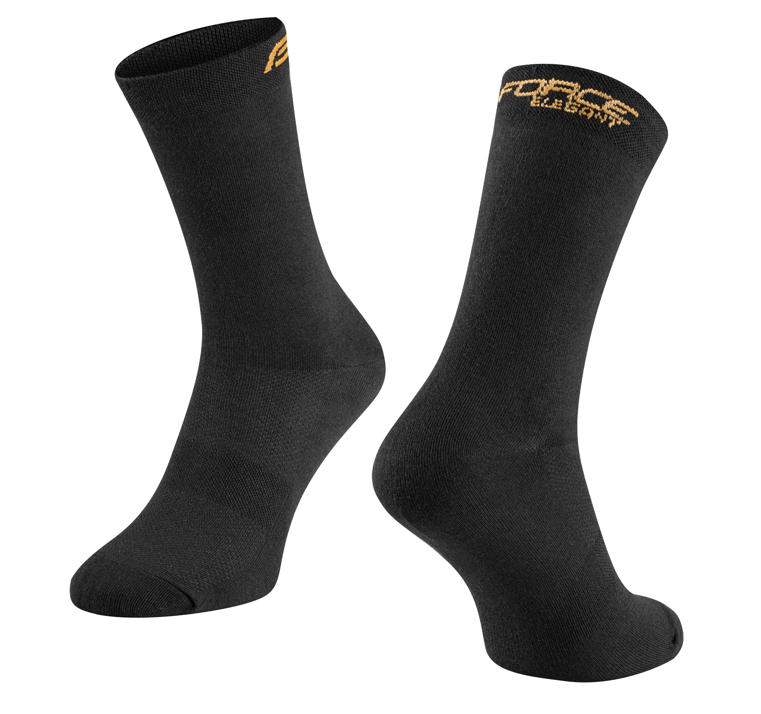 ponožky FORCE ELEGANT vysoké,černo-zlaté S-M/36-41 Velikost: S-M