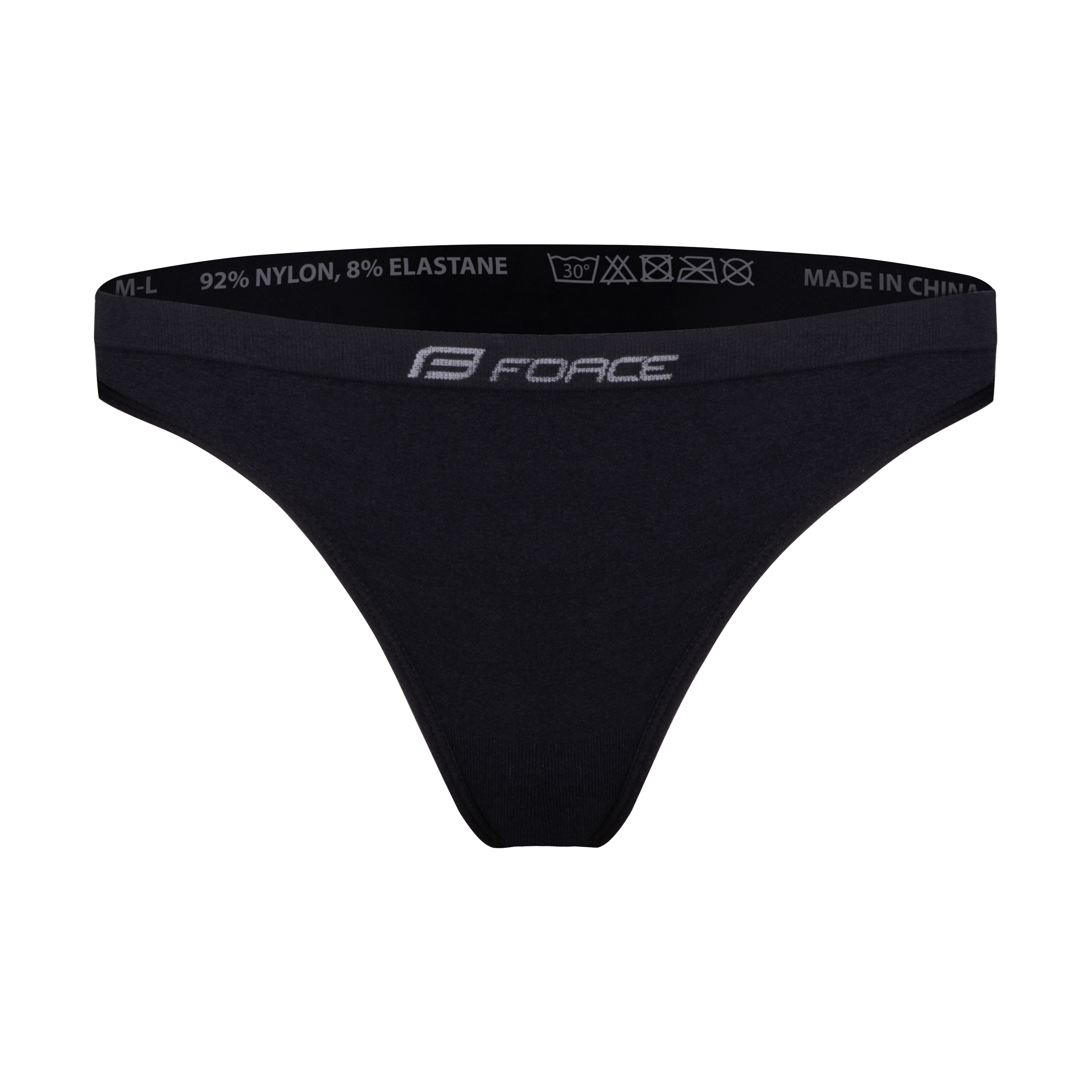 FORCE dámské spodní prádlo-tanga 3 pack, černé Barva: Černá, Velikost: XS-S, určení: dámské