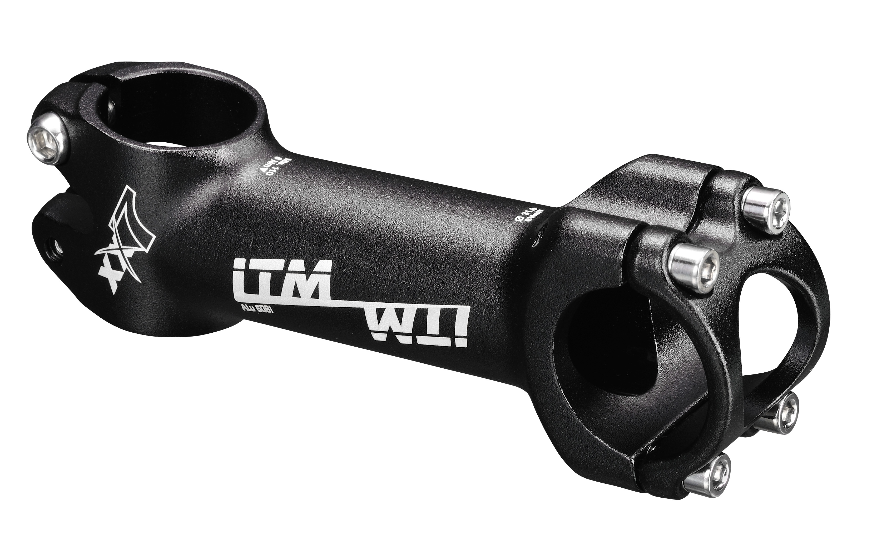 představec ITM XX7 31,8/60mm/10° hliníkový, černý varianta: délka: 60 mm, materiál: hliník, průměr řidítek: 31,8, úhel: 8 st až 10 st