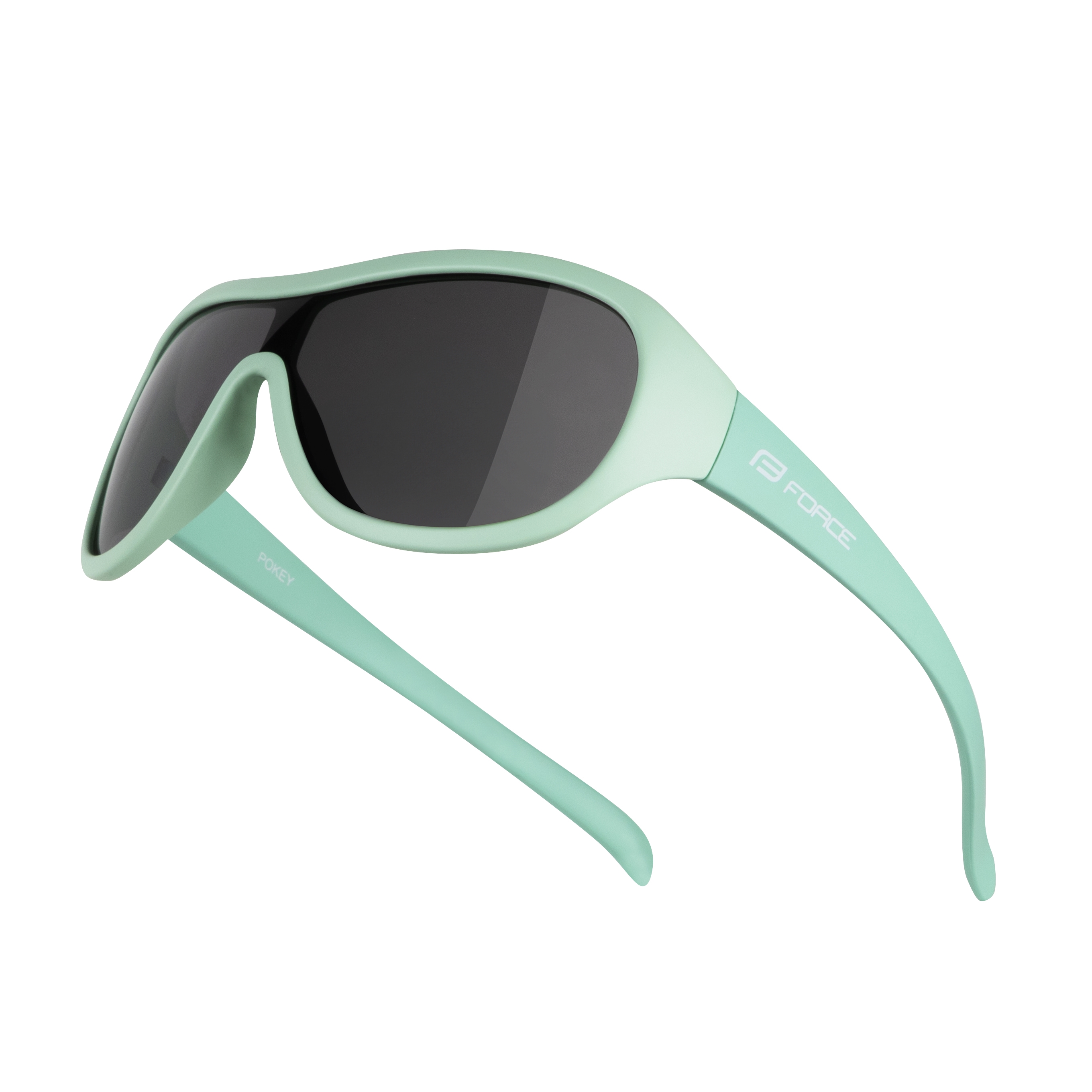 brýle FORCE POKEY dětské, mint, černé sklo Barva: Zelená, určení: dětské, skla: polykarbonátová
