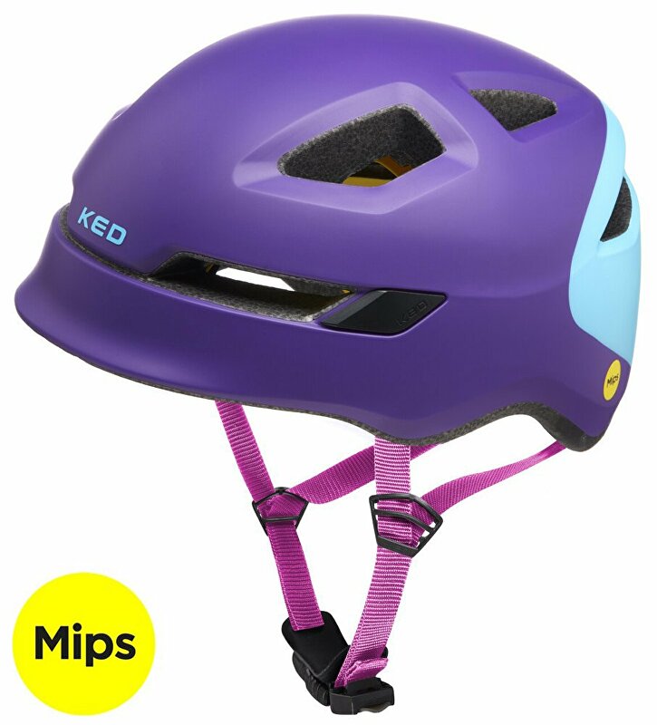 přilba KED Pop Mips M purple skyblue 52-56 cm Barva: fialová, Velikost: M