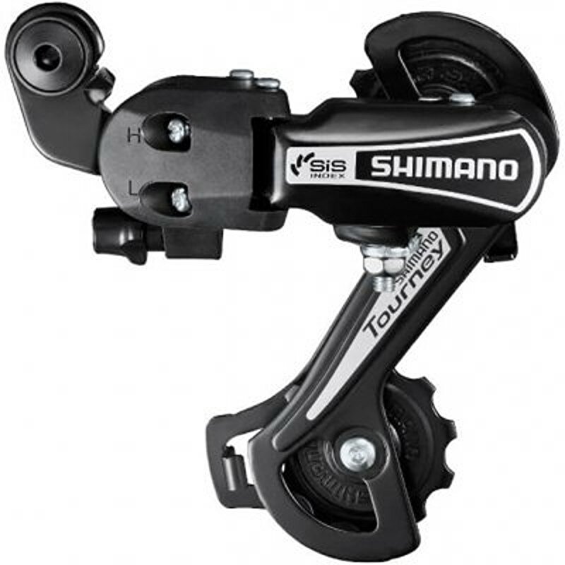 měnič SHIMANO RD-TY21SS-L bez háku 6speed , krátké vodítko, černý, v krabičce Velikost: 6sp