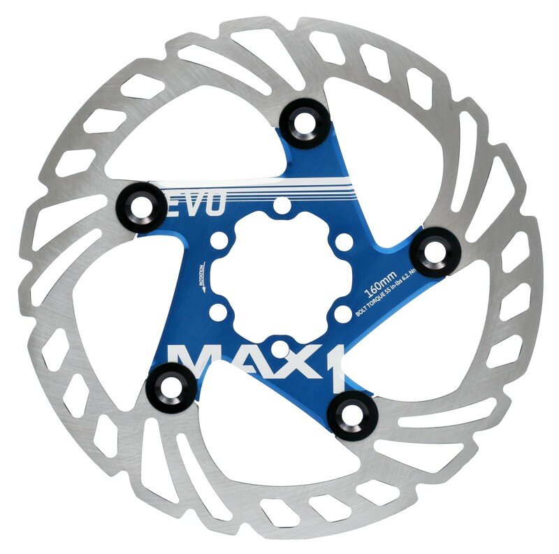 brzdový kotouč MAX1 Evo 160 mm modrý Barva: 6 děr, Velikost: 160 mm