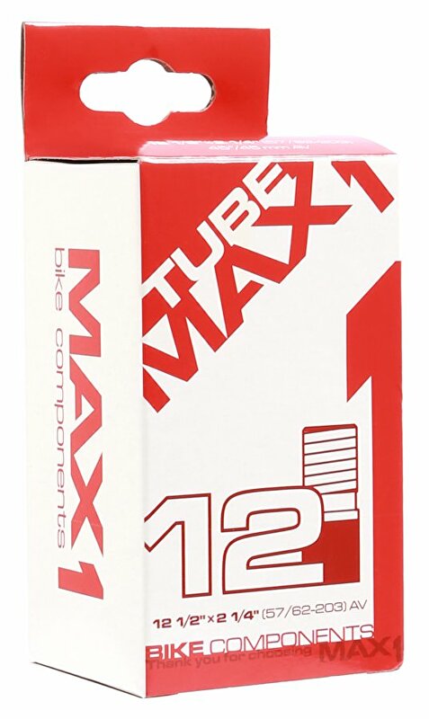 duše MAX1 12 1/2×2 1/4 62-203 AV 45°/45 mm zahnutý ventil Barva: ventil AV zahnutý, Velikost: 12"