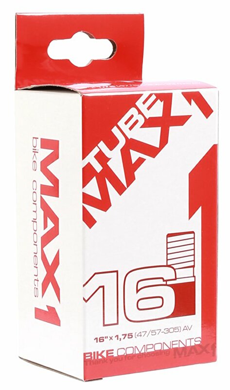 duše MAX1 16×1,75 AV (40-305) Barva: ventil AV, Velikost: 16"