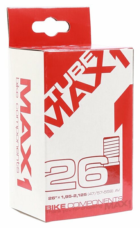 duše MAX1 26×1,95-2,125 AV (47/57-559) Barva: ventil AV, Velikost: 26"