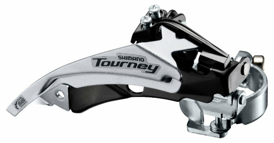 přesmykač SHIMANO FD-TY500TS, O 28,6-31,8-34,9mm Top Swing, Dual pull 42 zubů, pro 6/7speed v krabič