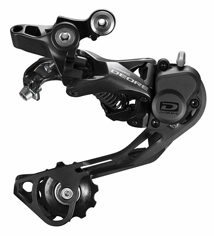 měnič SHIMANO Deore RD-M6000GS, 10 speed, černý, v krabičce Velikost: 10sp