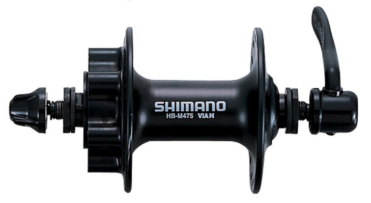 náboj disc SHIMANO Deore HB-M475BL 32d přední, 6děr černý