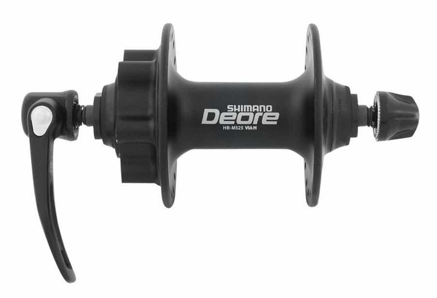 náboj disc SHIMANO Deore HB-M525BL 32děr přední, 6děr, černý, v krabičce