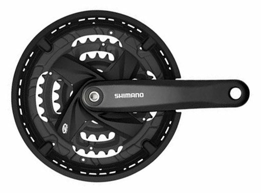 kliky SHIMANO Acera FC-M371-L 175mm 44-32-22, černé, s krytem ,9 speed, pro osu 4HR, v krabičce Barva: Černá