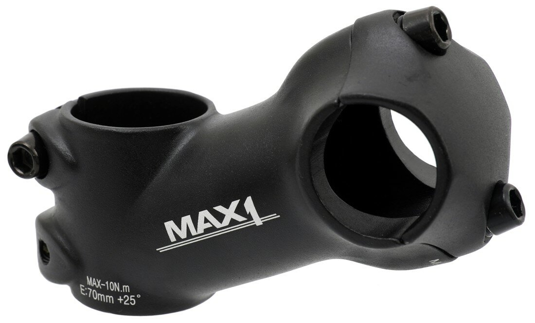 představec MAX1 High 70/25°/25,4 mm černý Barva: Černá