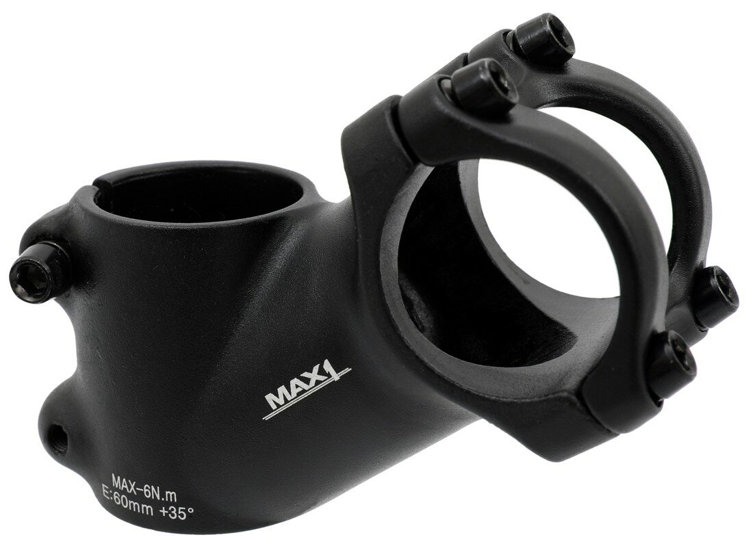 představec MAX1 High 60/35°/31,8 mm černý Barva: Černá