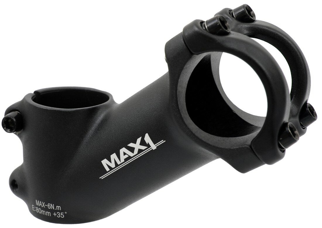 představec MAX1 High 80/35°/31,8 mm černý Barva: Černá