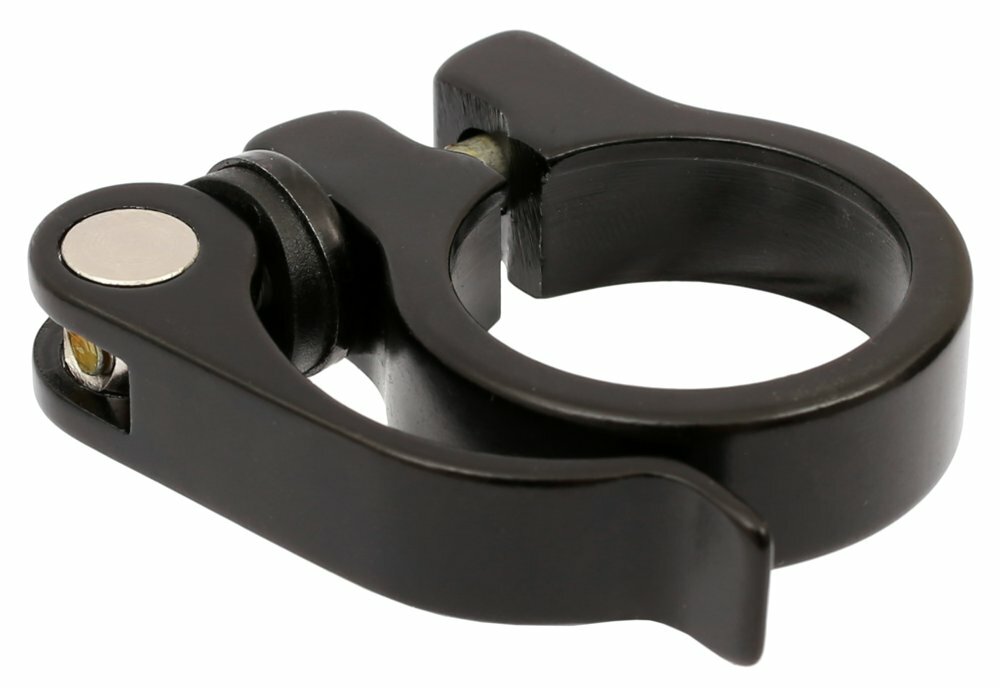 sedlová objímka BASIC 34,9 mm rychloupínací matná černá Barva: Černá, Velikost: 31,8 mm
