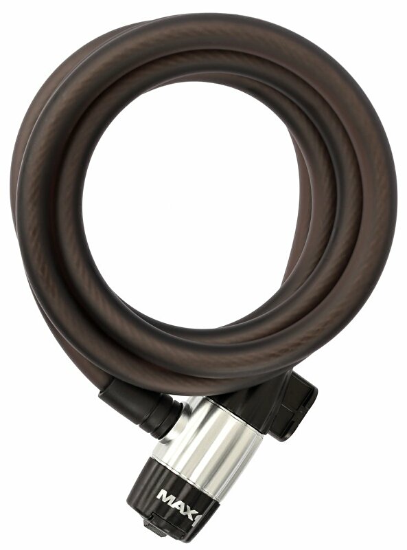 zámek spirala MAX1 1800x12 mm 4 klíče Barva: Černá, Velikost: 1800